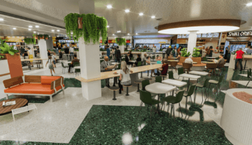 Artist impression of Indooroopilly Food Court